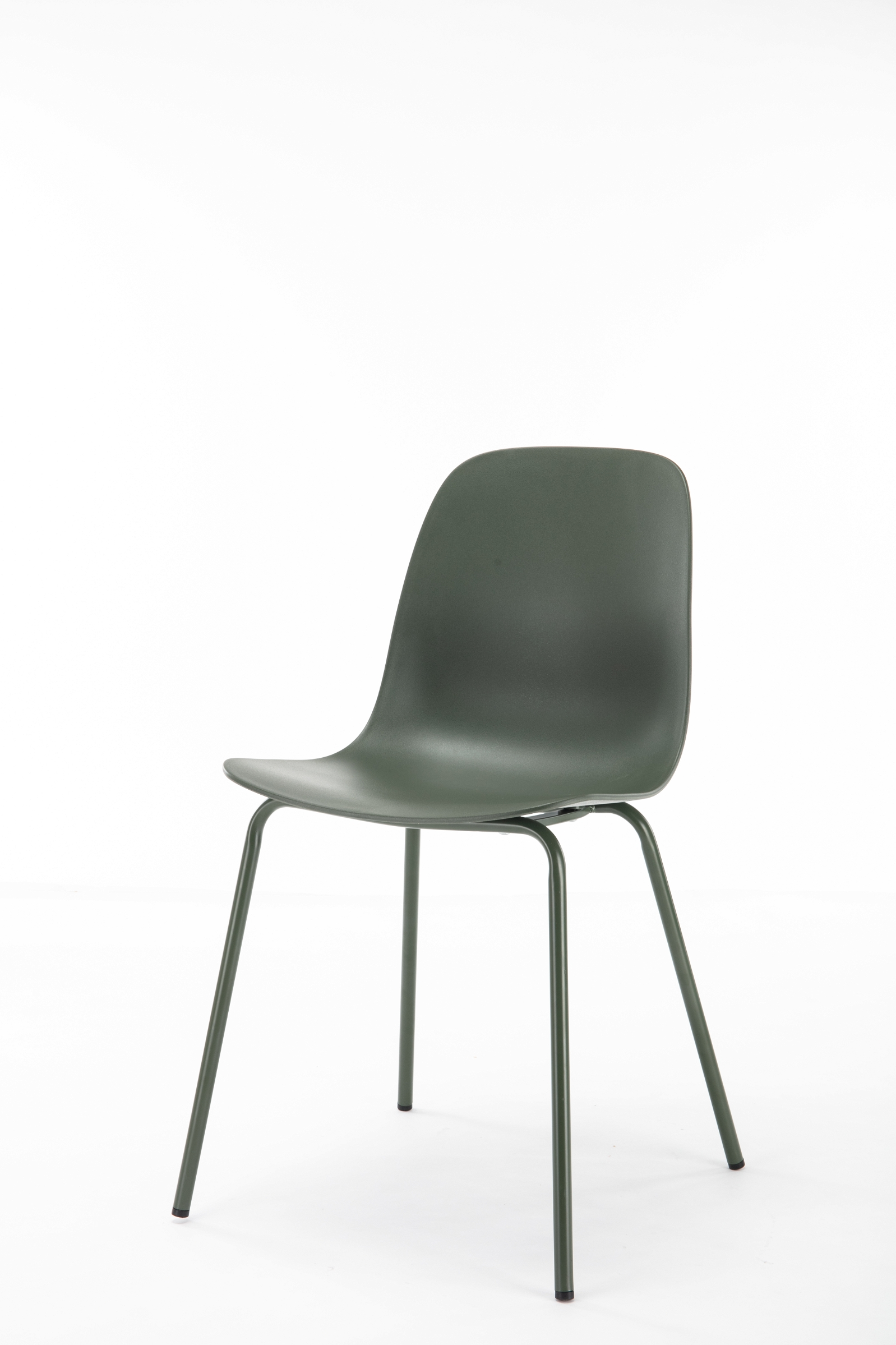 Spisebordsstol Nordique Design Whitby Olivegrøn - Moderne skandinavisk design i robust PP og metalben, H84ÃB50ÃD50 cm